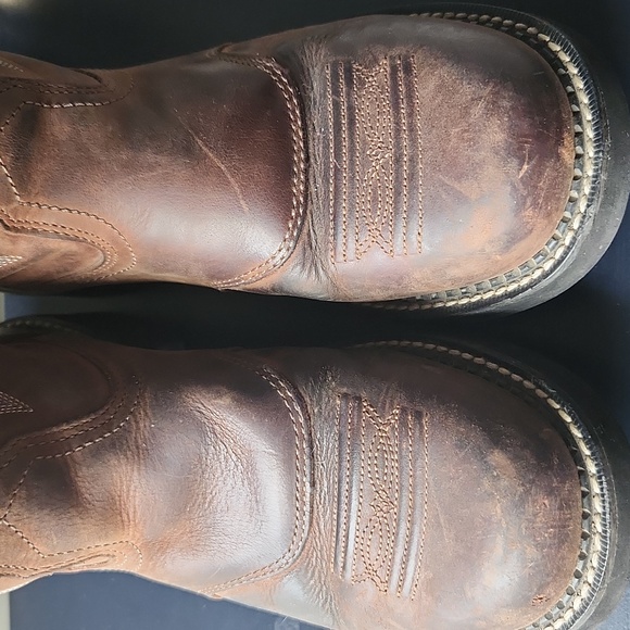 Ariat Driftwood Probaby Performance Boots Round Toe Brown - Picture 4 of 16